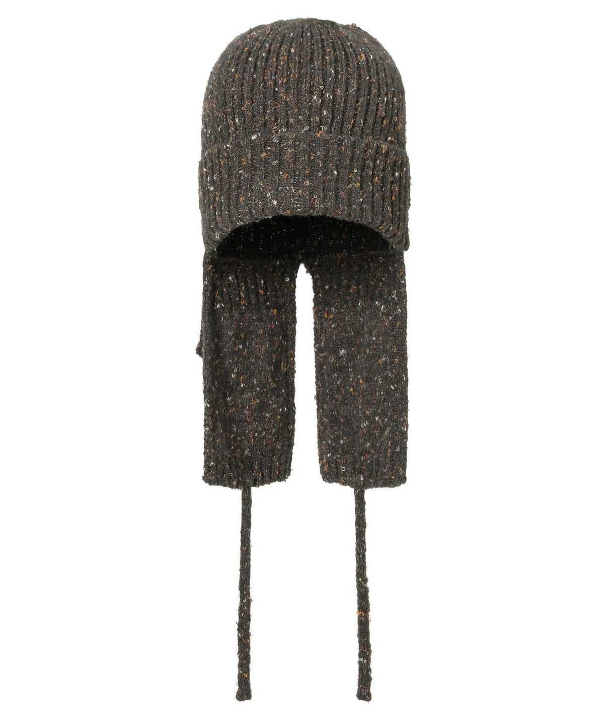아조바이아조(AJOBYAJO) Speckled Knit Trooper Hat [CHARCOAL]