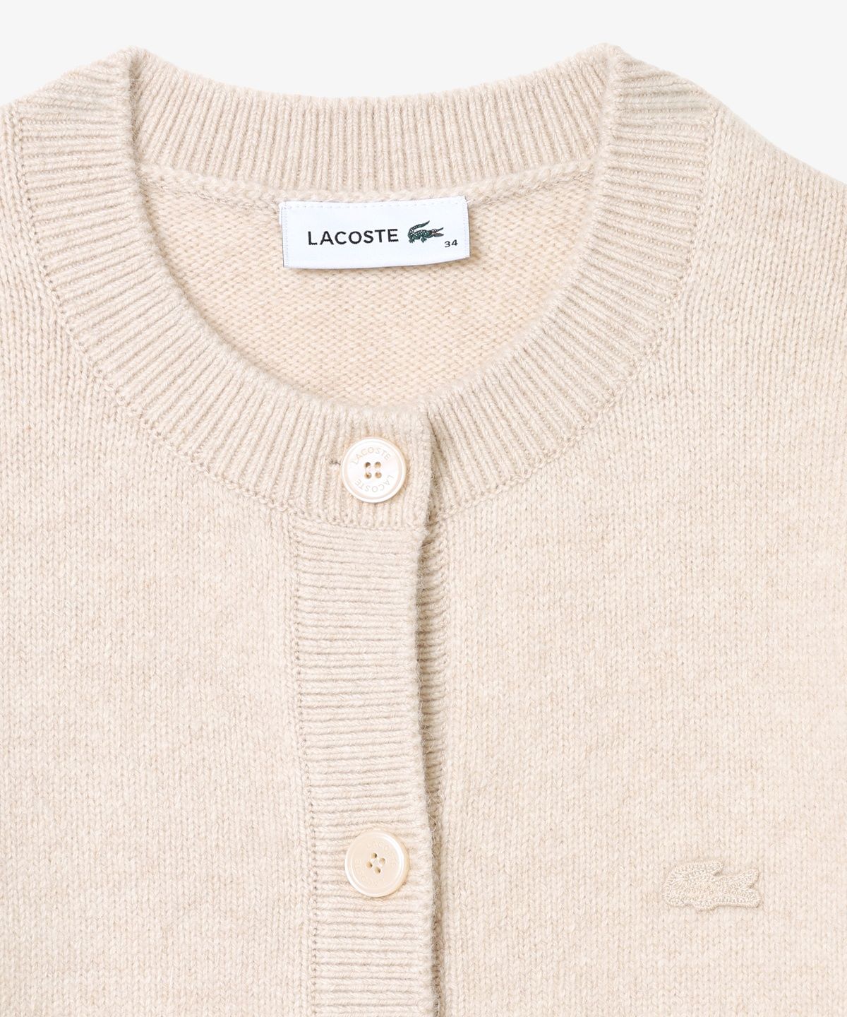 라코스테(LACOSTE) 여성 알파카 크루넥 가디건 AF409E-56N S69