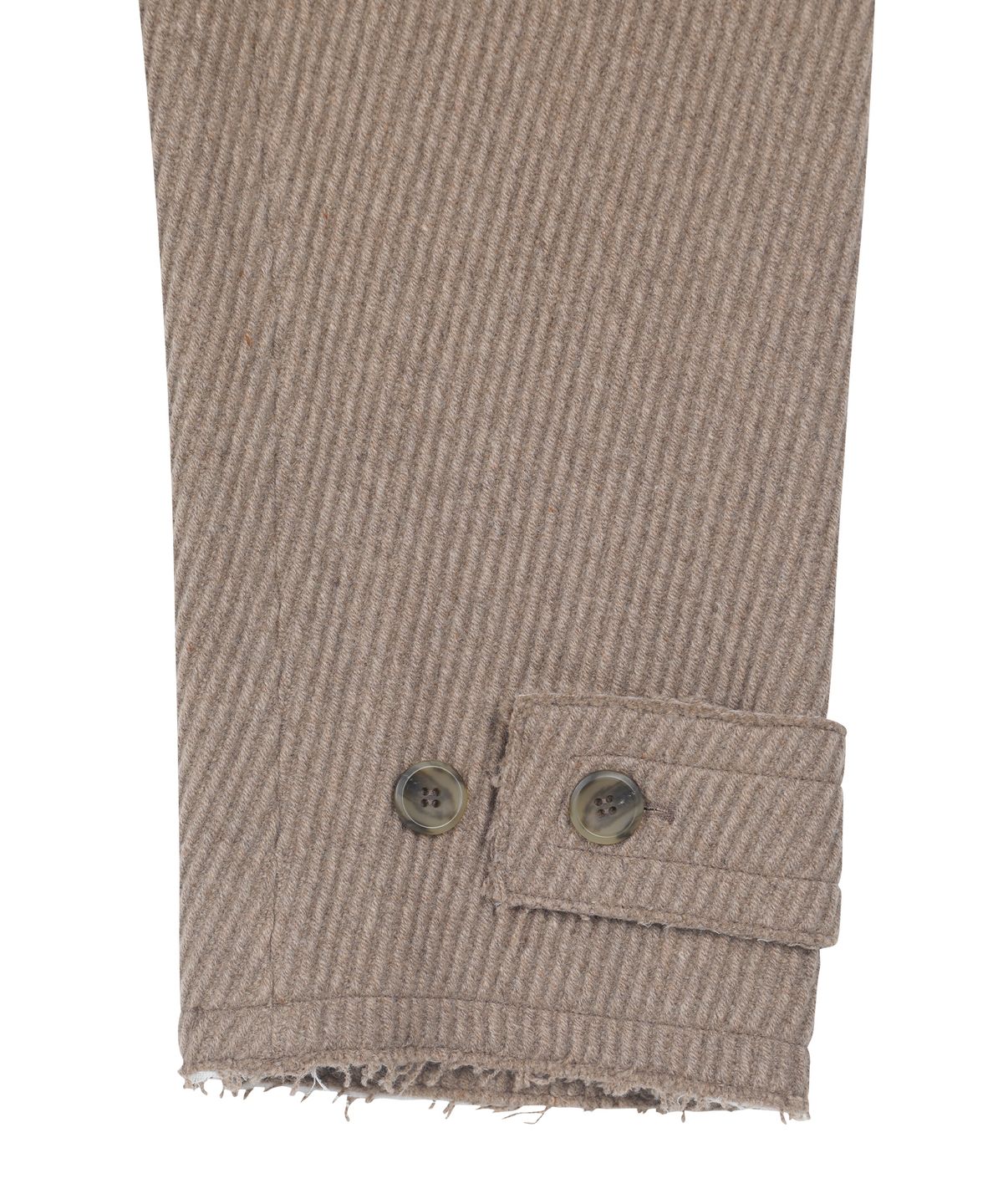아조바이아조(AJOBYAJO) Raw Edge Single Collar Wrap Coat [BEIGE]