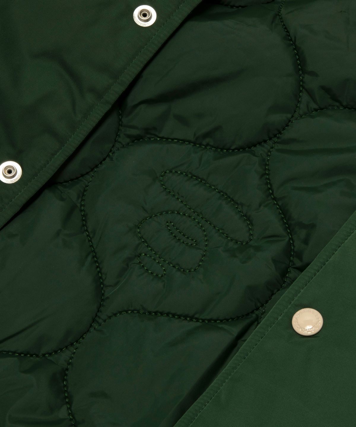 에이프(AAPE) 문페이스 콜라쥬 뱃지 베이스볼 재킷 / AAPJKM7742XXPGRD