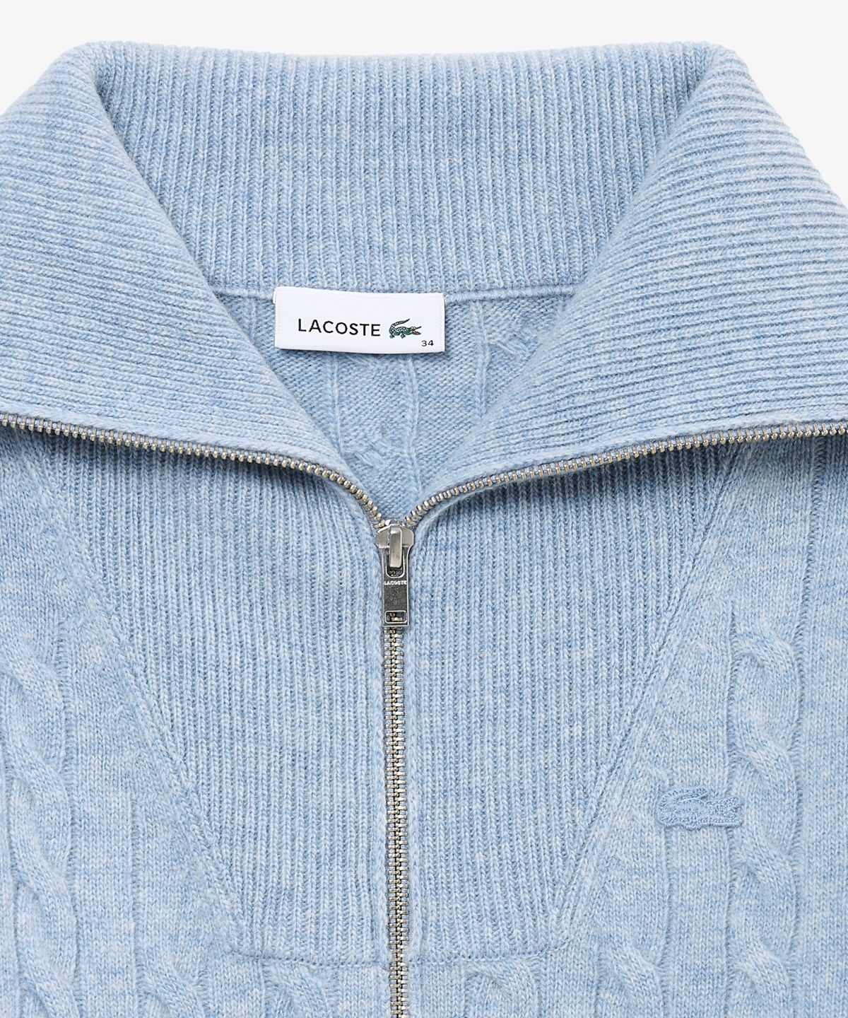 라코스테(LACOSTE) 여성 케이블 풀집업 가디건 AF413E-56N 57I