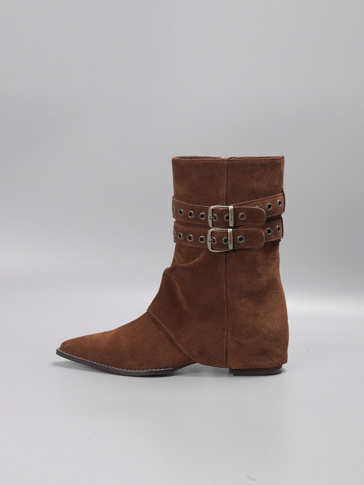 루시크루(LUCY CREW) 카이론 스웨이드 웨스턴부츠 LC736_3cm