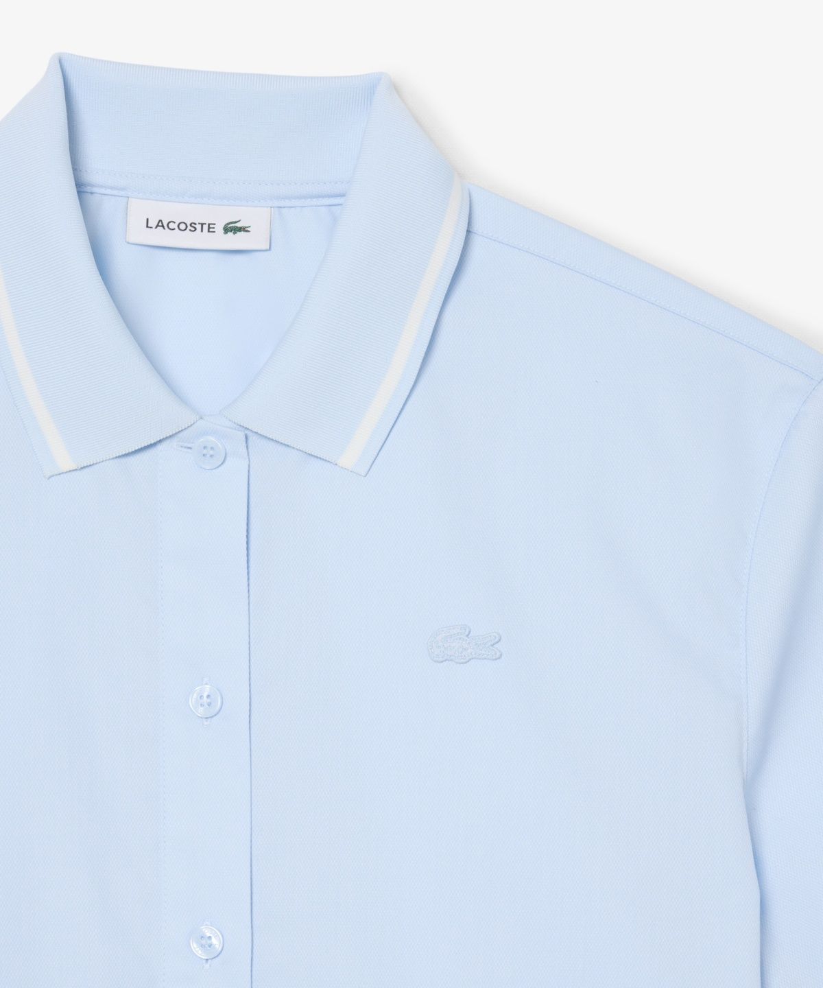 라코스테(LACOSTE) 여성 카라넥 포인트 반팔 셔츠 CF8478-56N T01