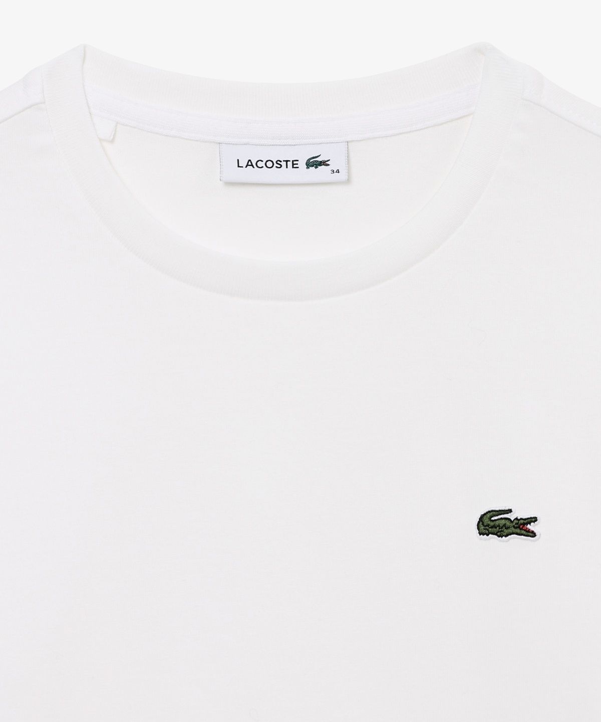 라코스테(LACOSTE) 여성 베이직 레귤러핏 긴팔 티셔츠 TF045E-56N 001