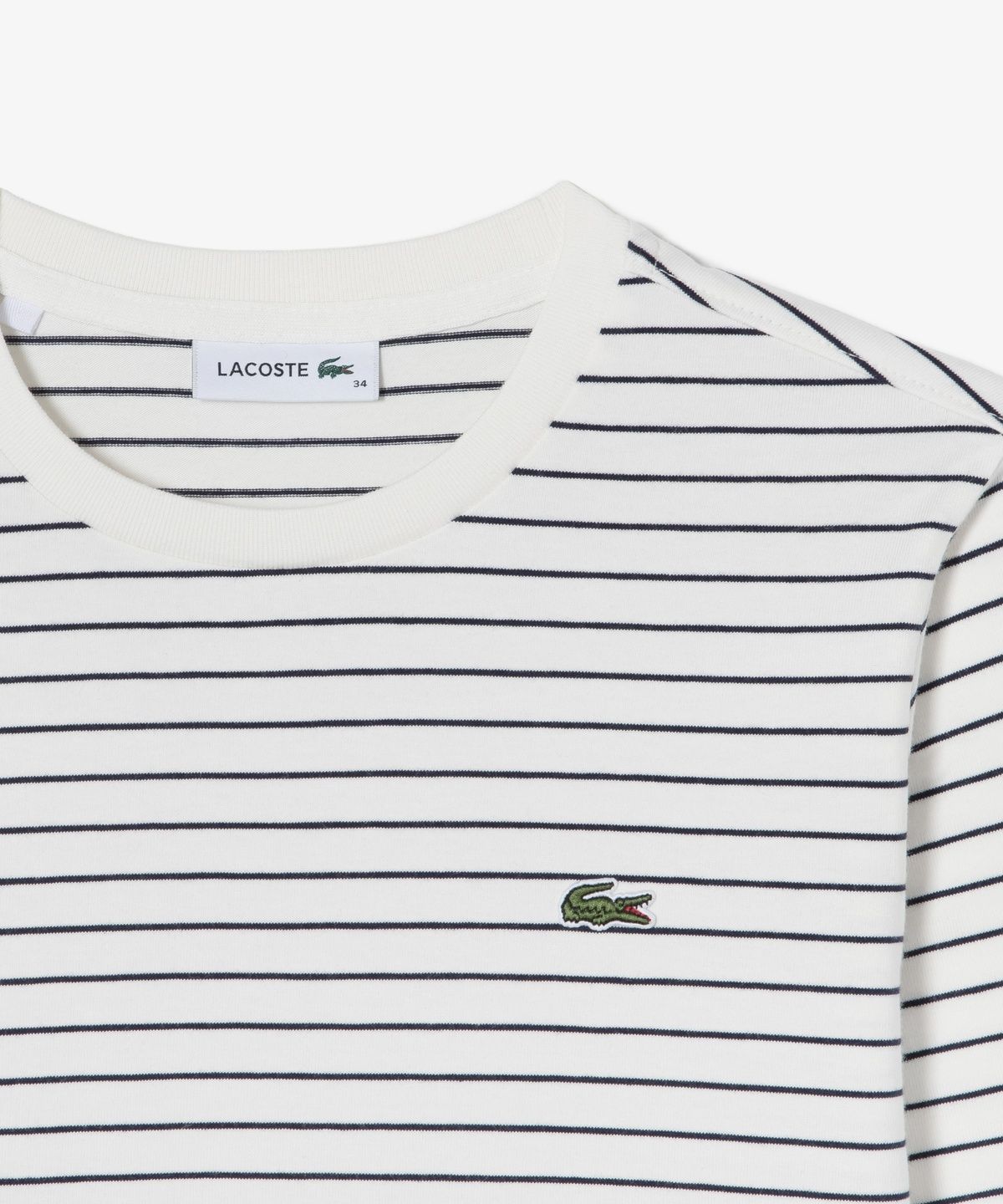 라코스테(LACOSTE) 여성 스트라이프 레귤러핏 긴팔 티셔츠 TF823E-56N 166