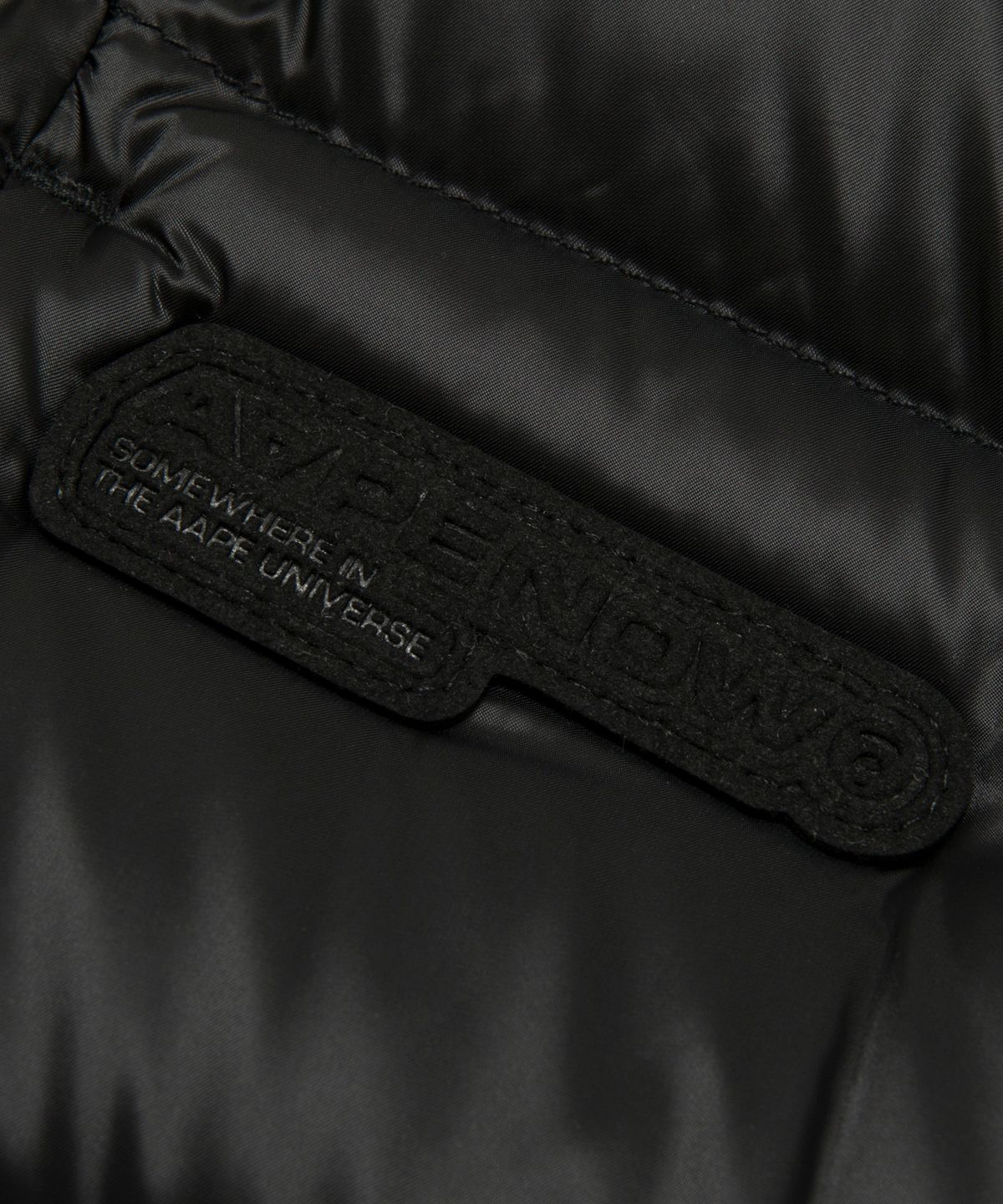에이프(AAPE) AAPENOW 라운드로고 베이직 패딩 베스트 / AAPDNM7719XXPBKX
