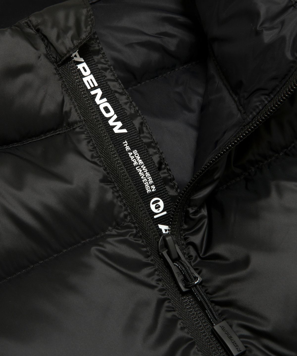 에이프(AAPE) AAPENOW 라운드로고 베이직 패딩 베스트 / AAPDNM7719XXPBKX