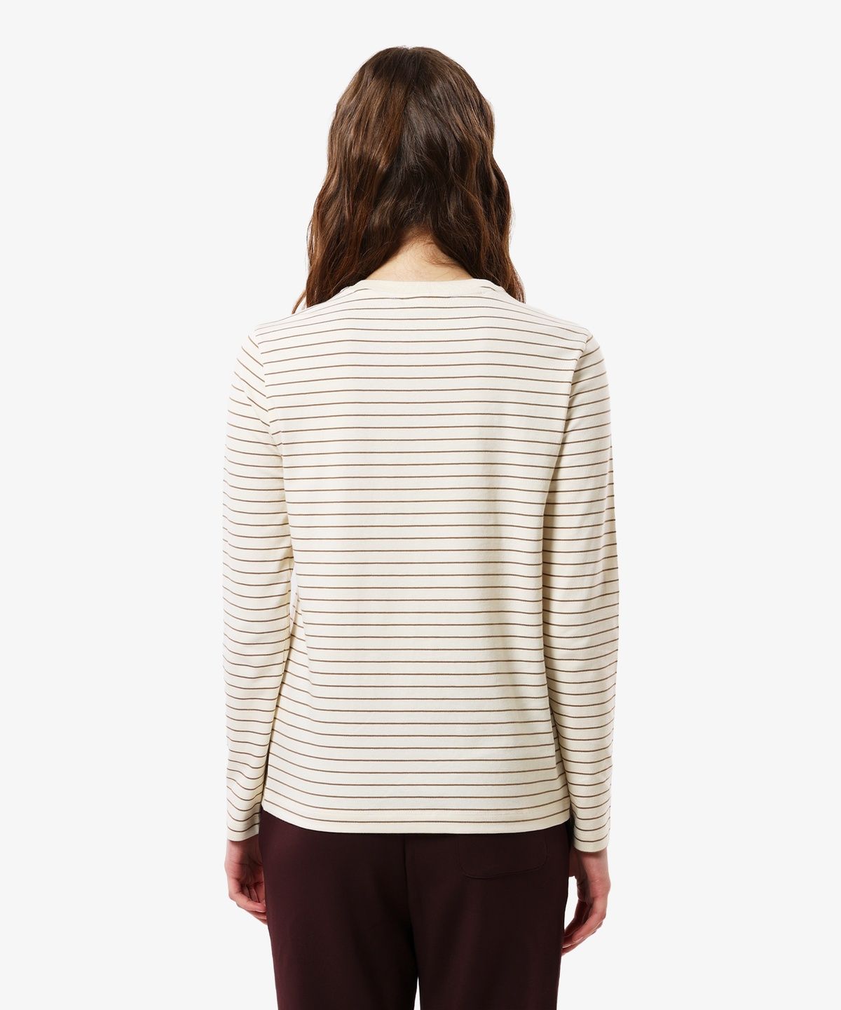 라코스테(LACOSTE) 여성 스트라이프 레귤러핏 긴팔 티셔츠 TF823E-56N SIX