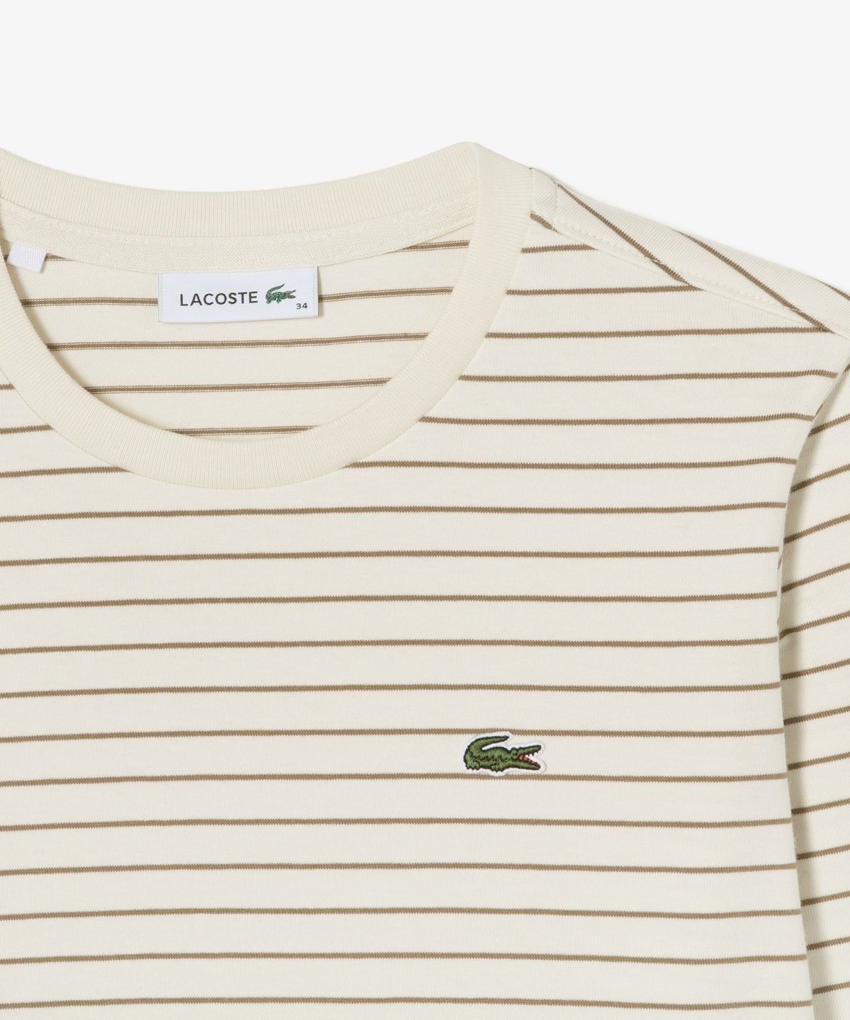 라코스테(LACOSTE) 여성 스트라이프 레귤러핏 긴팔 티셔츠 TF823E-56N SIX