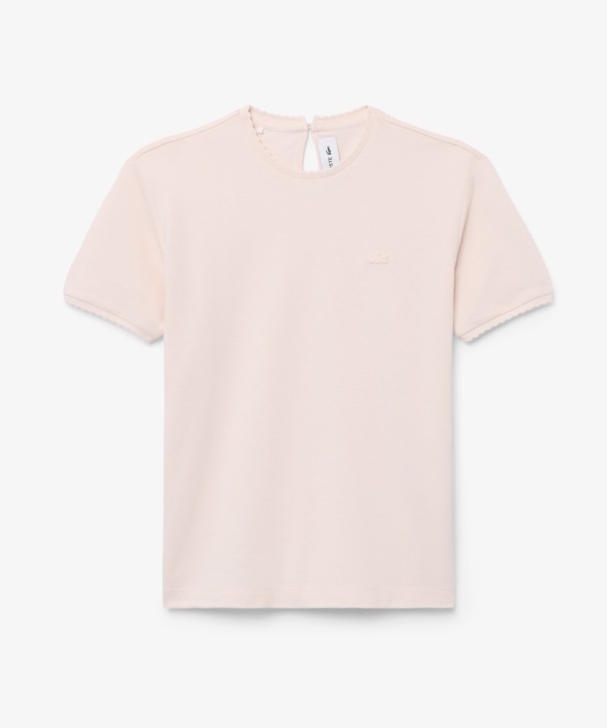 라코스테(LACOSTE) 여성 키홀 디테일 반팔 티셔츠 AG167-56N N6I