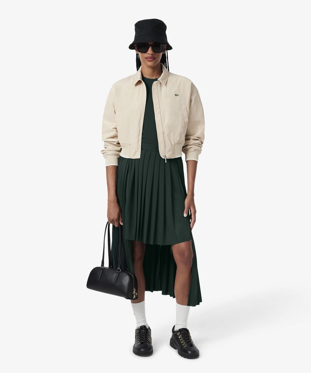 라코스테(LACOSTE) 여성 키홀 디테일 반팔 티셔츠 AG167-56N YZP