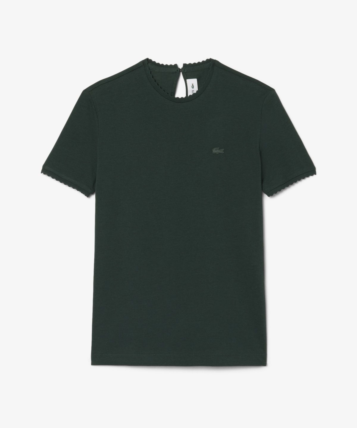 라코스테(LACOSTE) 여성 키홀 디테일 반팔 티셔츠 AG167-56N YZP
