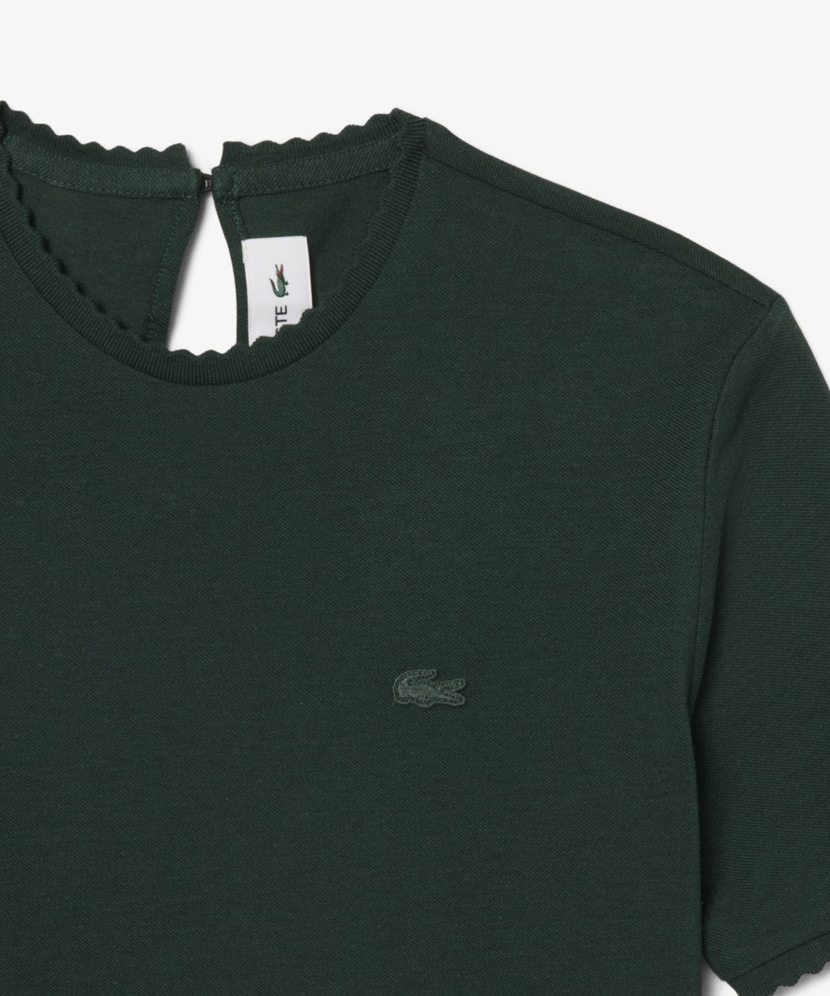 라코스테(LACOSTE) 여성 키홀 디테일 반팔 티셔츠 AG167-56N YZP