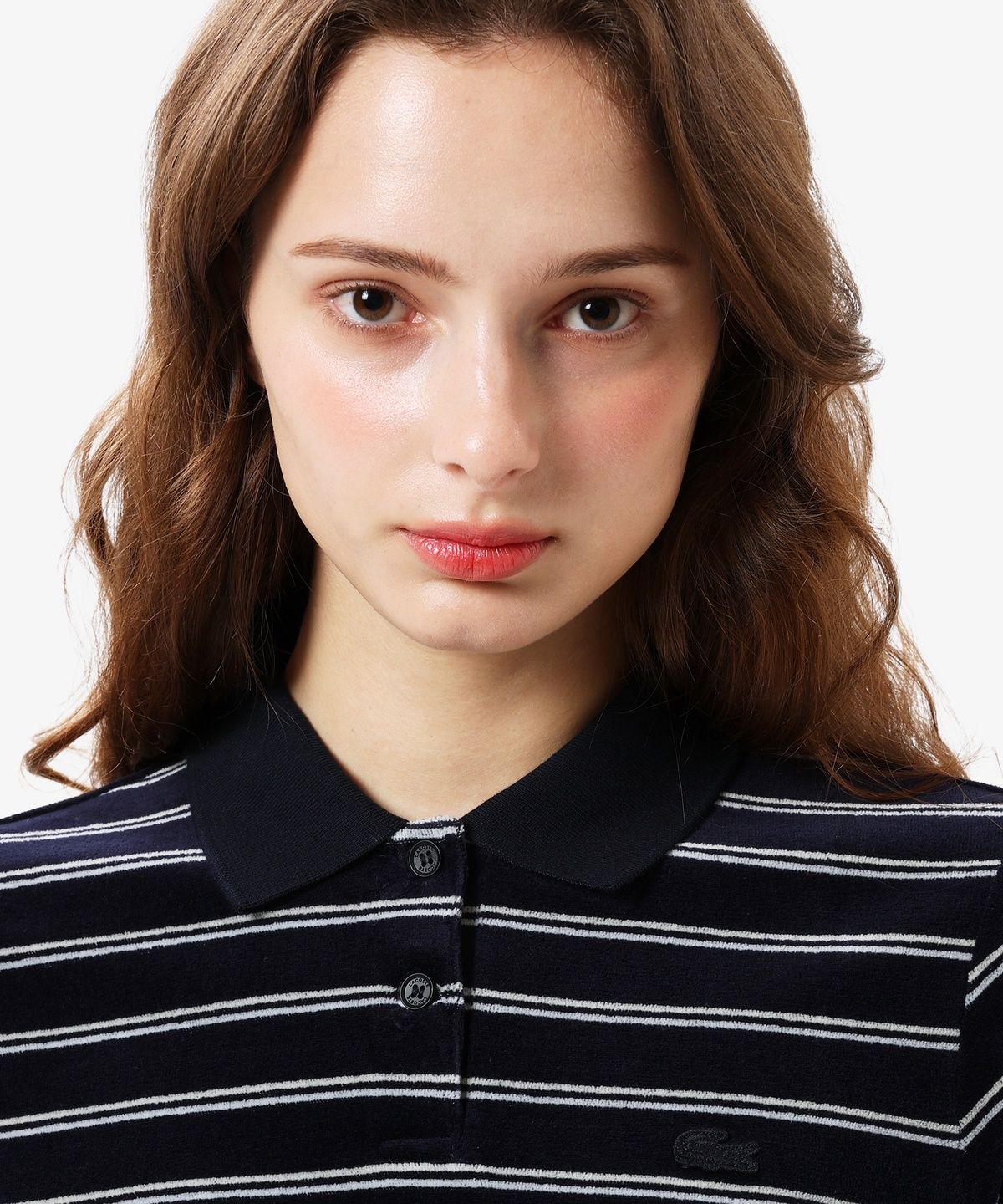 라코스테(LACOSTE) 여성 벨벳 반팔 폴로셔츠 PF920E-56N 166