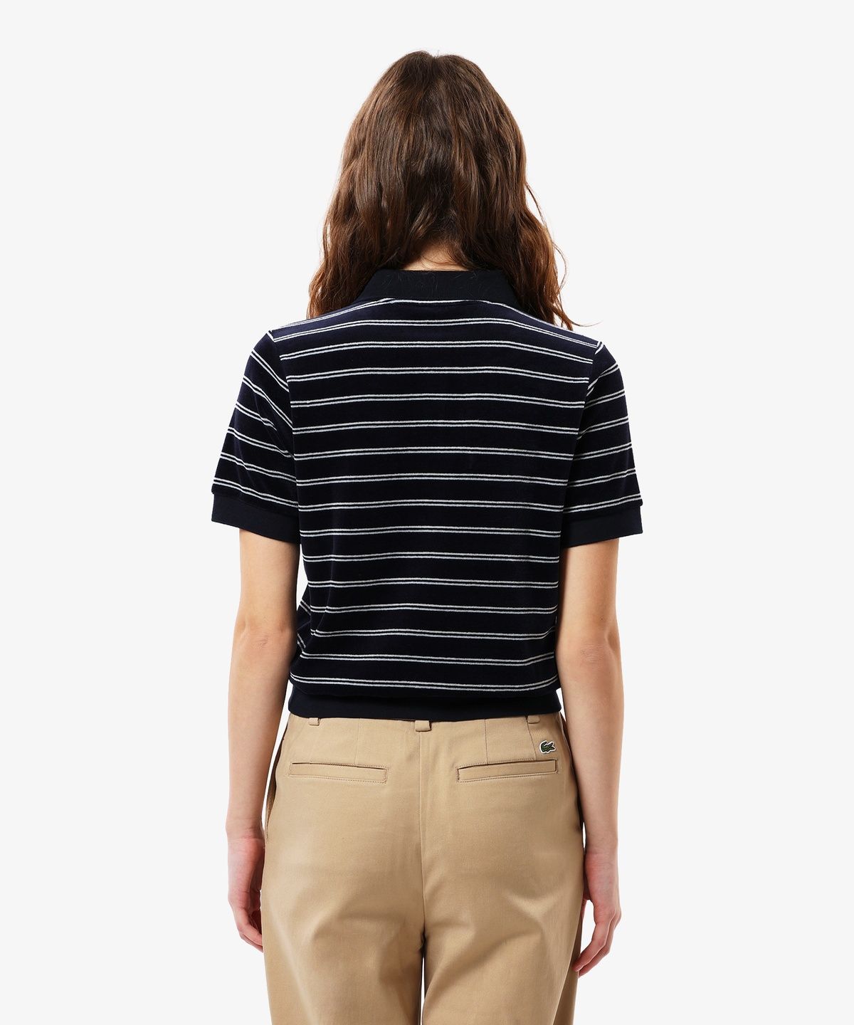 라코스테(LACOSTE) 여성 벨벳 반팔 폴로셔츠 PF920E-56N 166