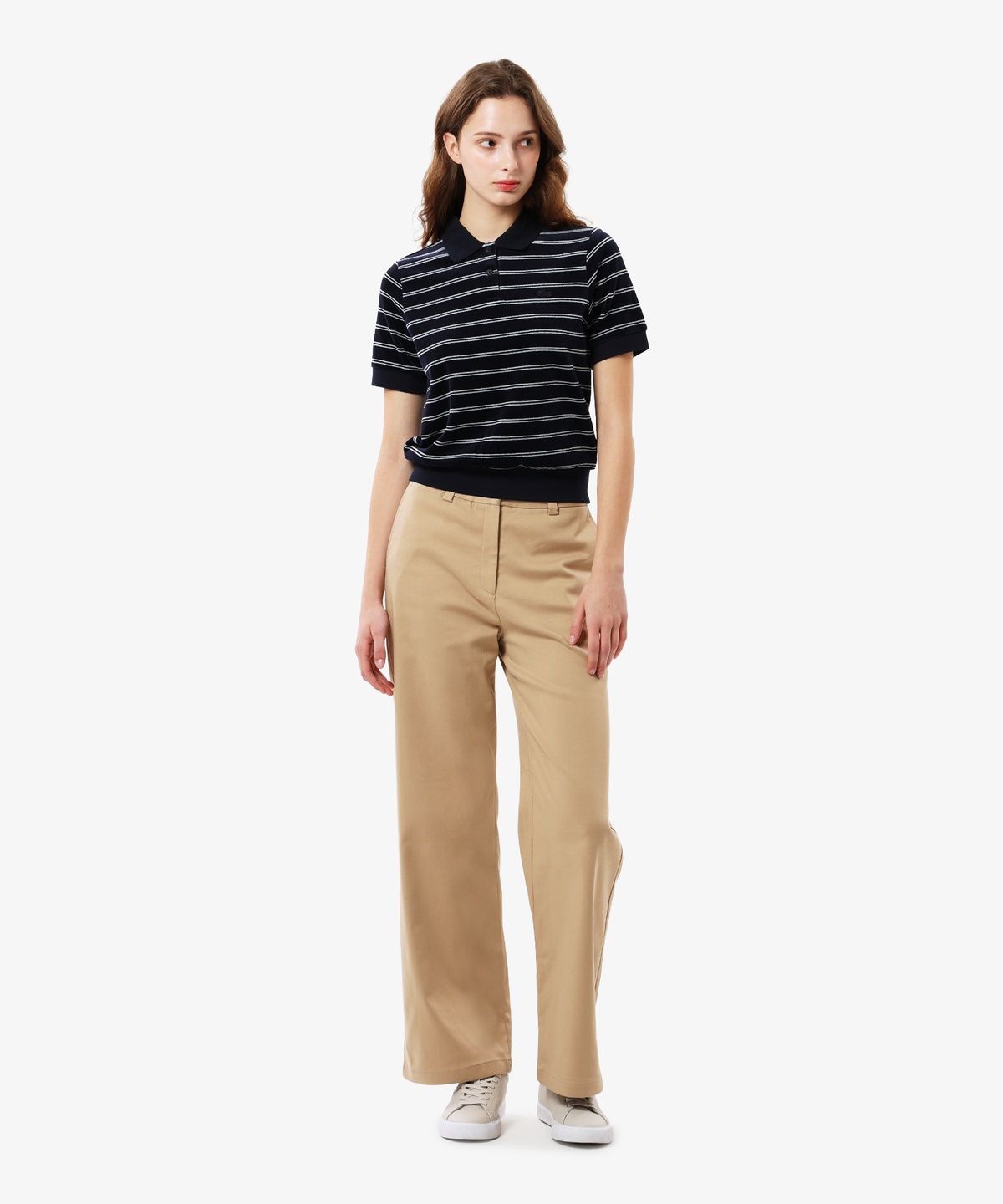 라코스테(LACOSTE) 여성 벨벳 반팔 폴로셔츠 PF920E-56N 166