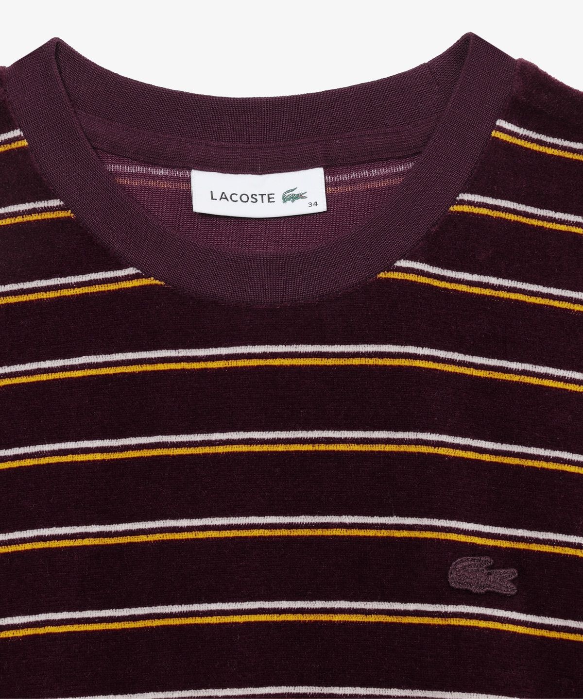 라코스테(LACOSTE) 여성 벨벳 크루넥 스웻셔츠 SF930E-56N 3KE