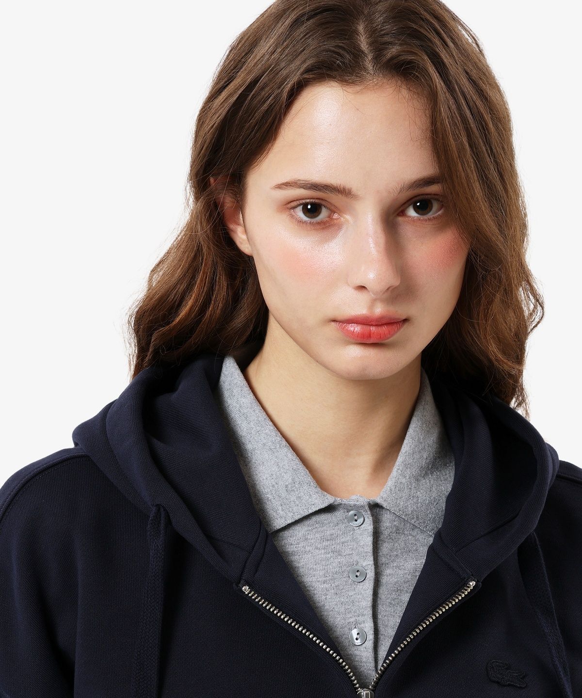 라코스테(LACOSTE) 여성 후드집업 스웻셔츠 SF289E-56N 166