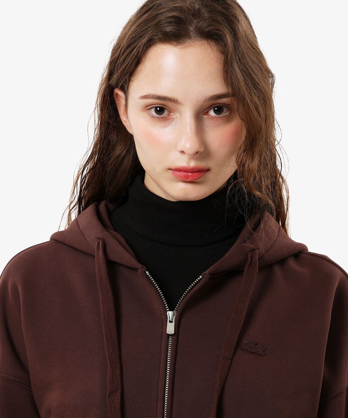 라코스테(LACOSTE) 여성 후드집업 스웻셔츠 SF289E-56N DPD