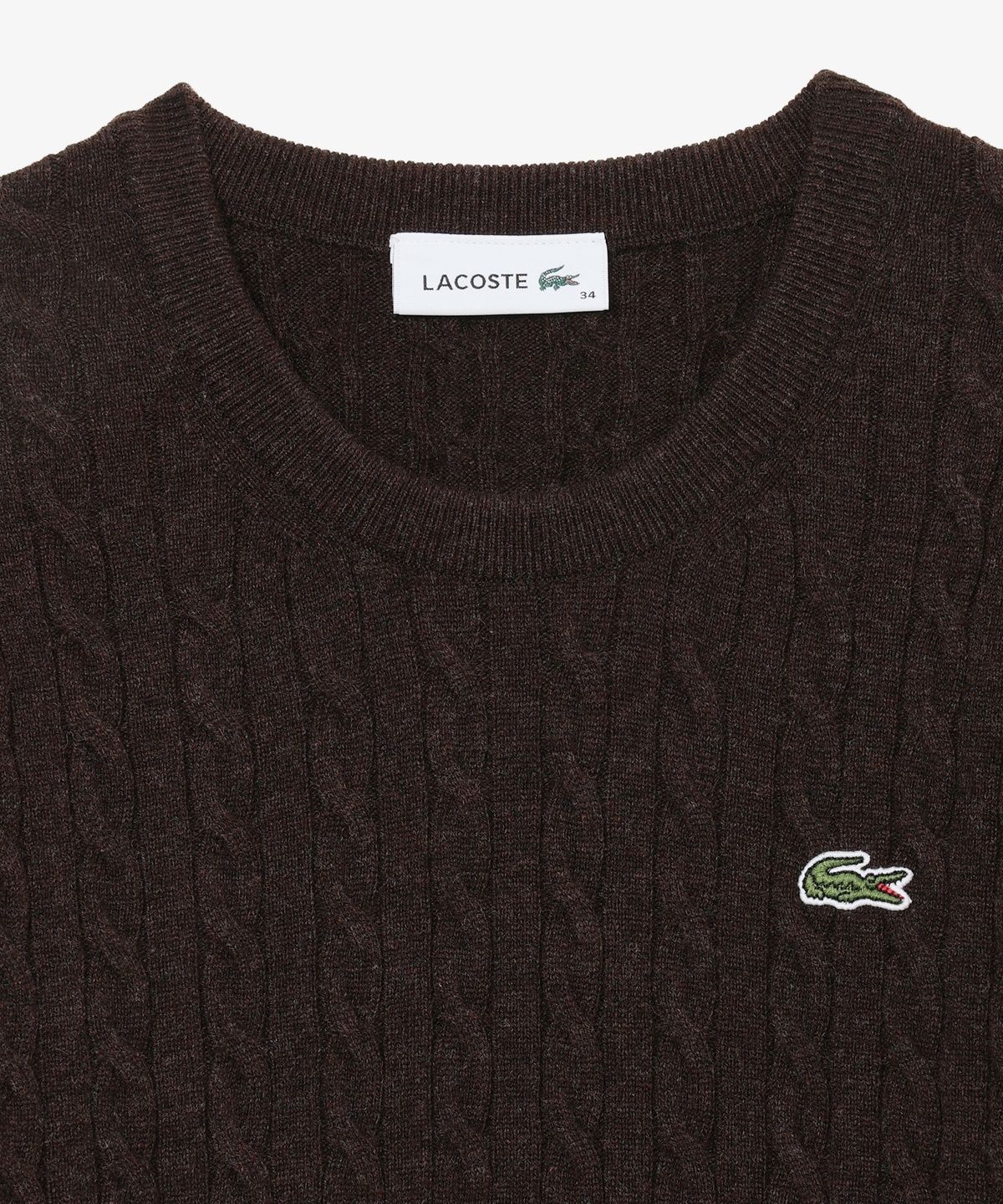 라코스테(LACOSTE) 여성 케이블 크루넥 스웨터 AF183E-56N DPD