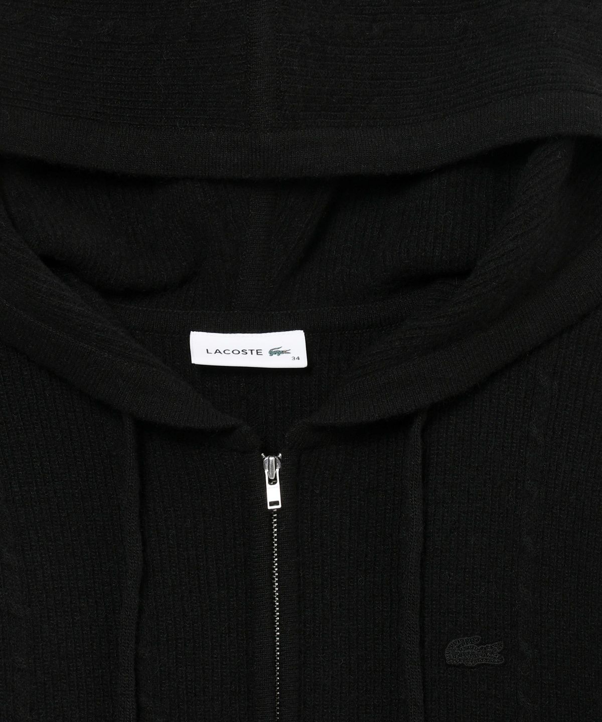 라코스테(LACOSTE) 여성 케이블 후드집업 스웨터 AF500E-56N 031