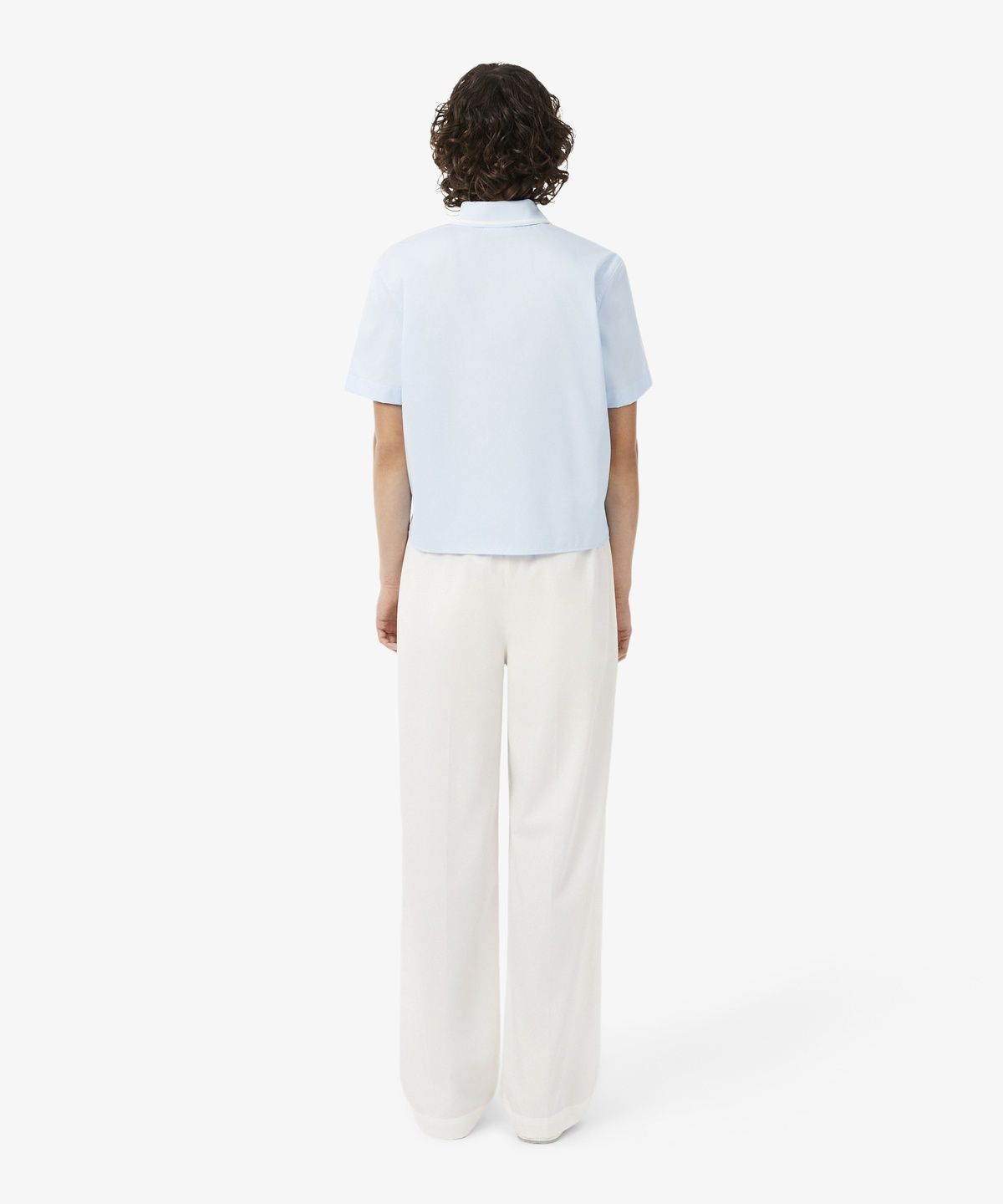 라코스테(LACOSTE) 여성 코튼 밴딩 세미와이드 팬츠 HF5431-56N 70V