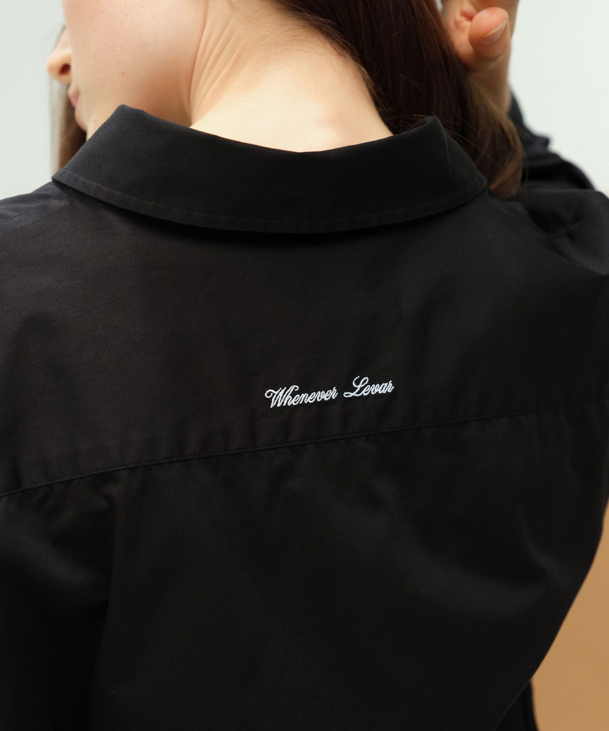 르바(LEVAR) Studio Cotton Over-shirt - Black