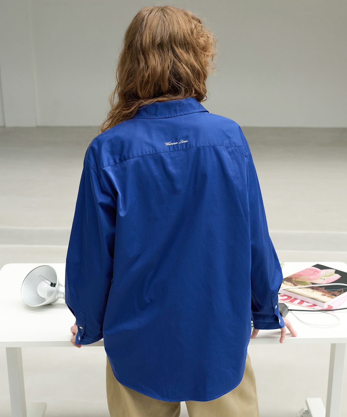 르바(LEVAR) Studio Cotton Over-shirt - Capri Blue