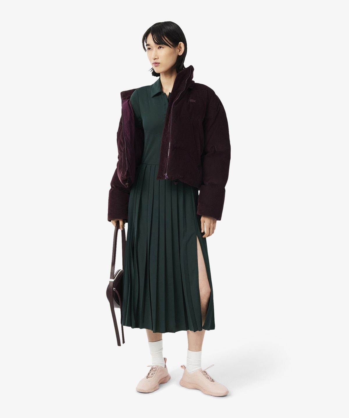 라코스테(LACOSTE) 여성 핏 앤 플레어 폴로 드레스 EF8660-56N YZP