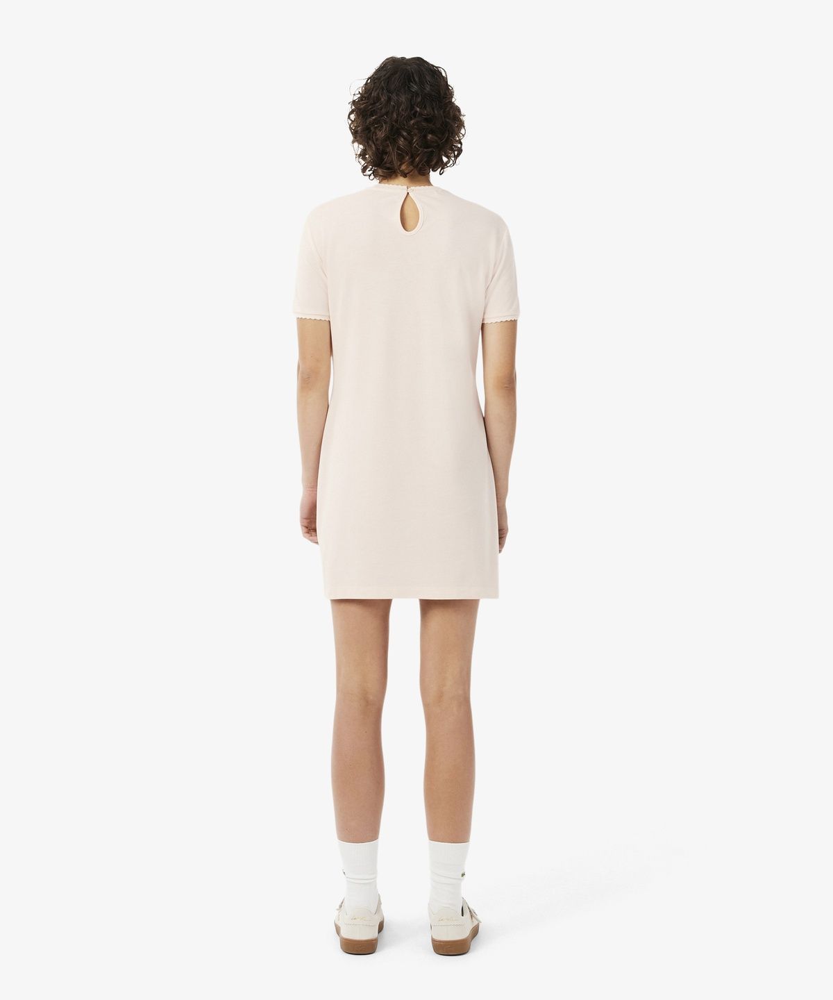 라코스테(LACOSTE) 여성 반팔 라운드넥 져지 피케 드레스 EF2732-56N N6I
