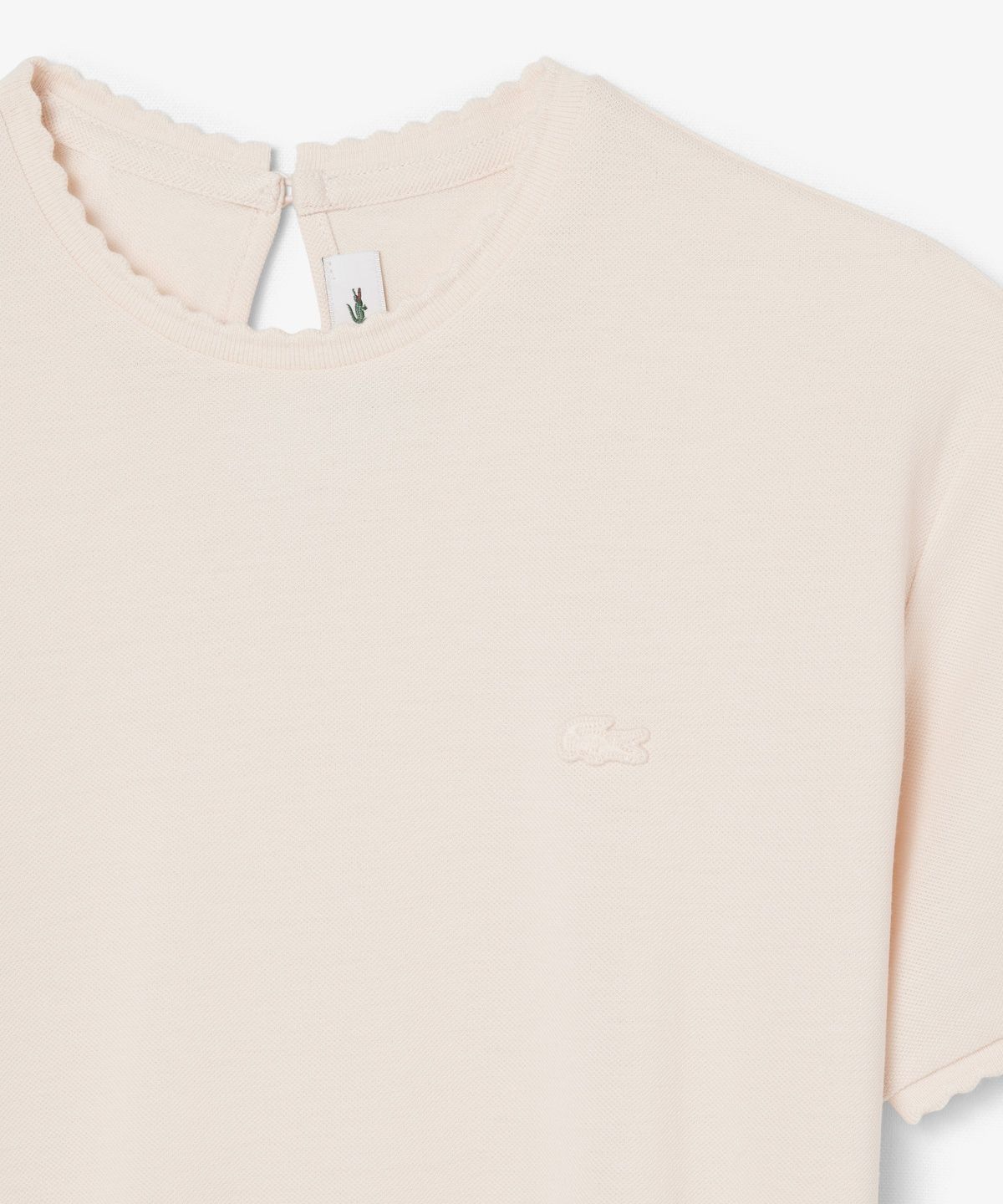 라코스테(LACOSTE) 여성 반팔 라운드넥 져지 피케 드레스 EF2732-56N N6I