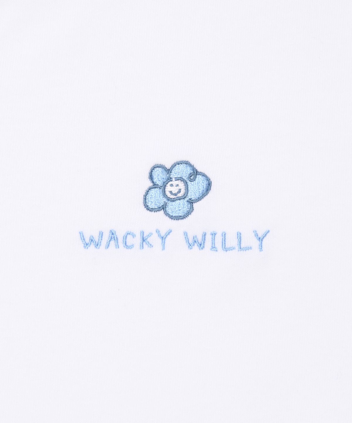 와키윌리(WACKY WILLY) 우먼스 헨리넥 프릴 롱슬리브 화이트