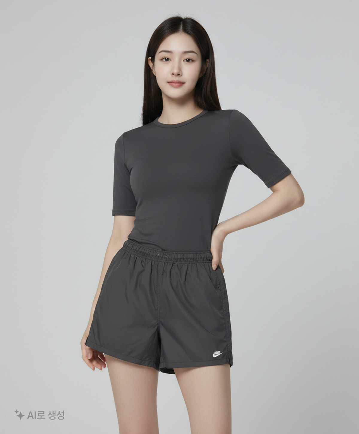 나이키(NIKE) 클럽 우븐 플로우 쇼츠 M - 블랙:화이트 / FN3308-010 L