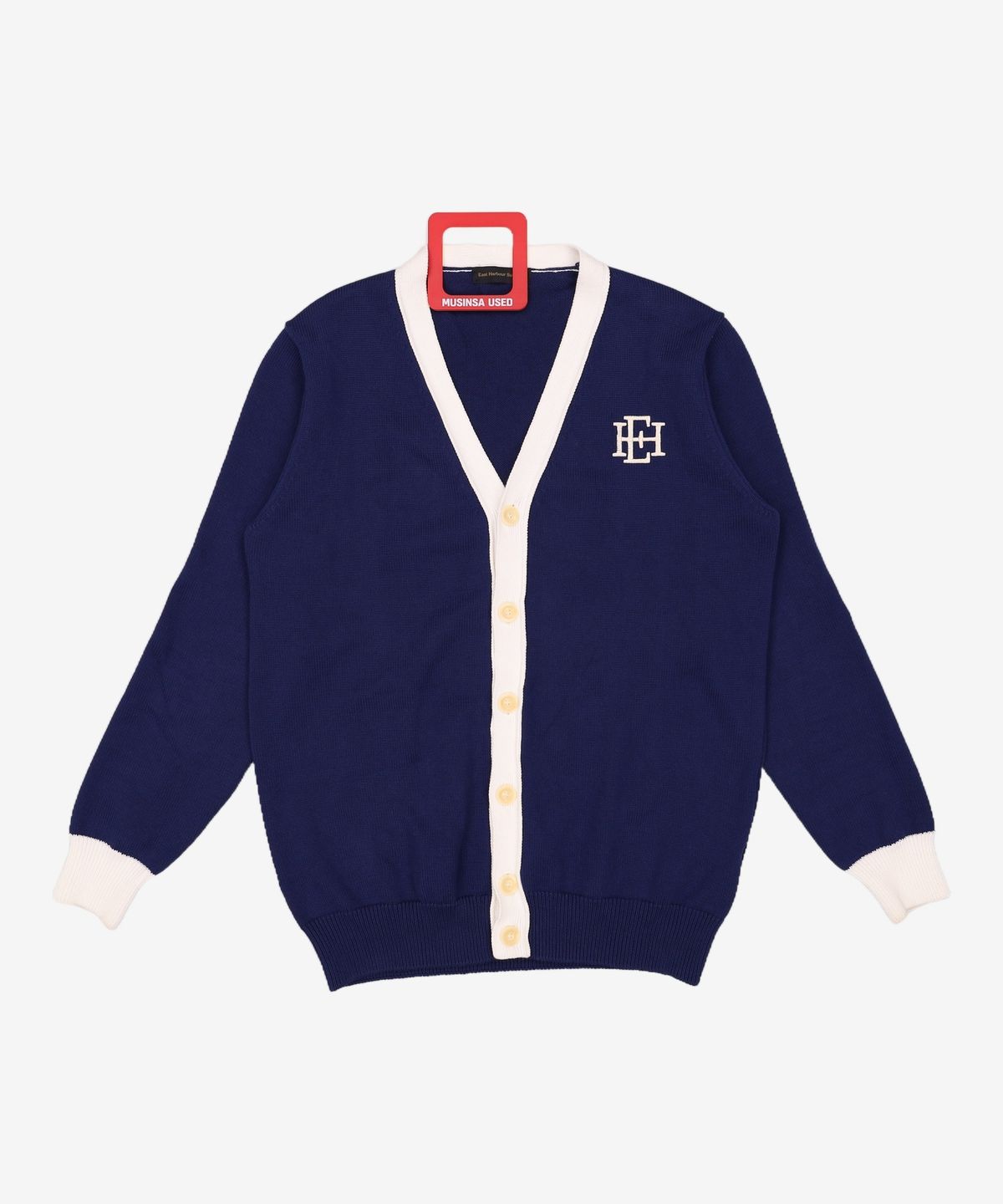 이스트 하버 서플러스(EAST HARBOUR SURPLUS) 버클리 테니스 가디건 - 네이비 L