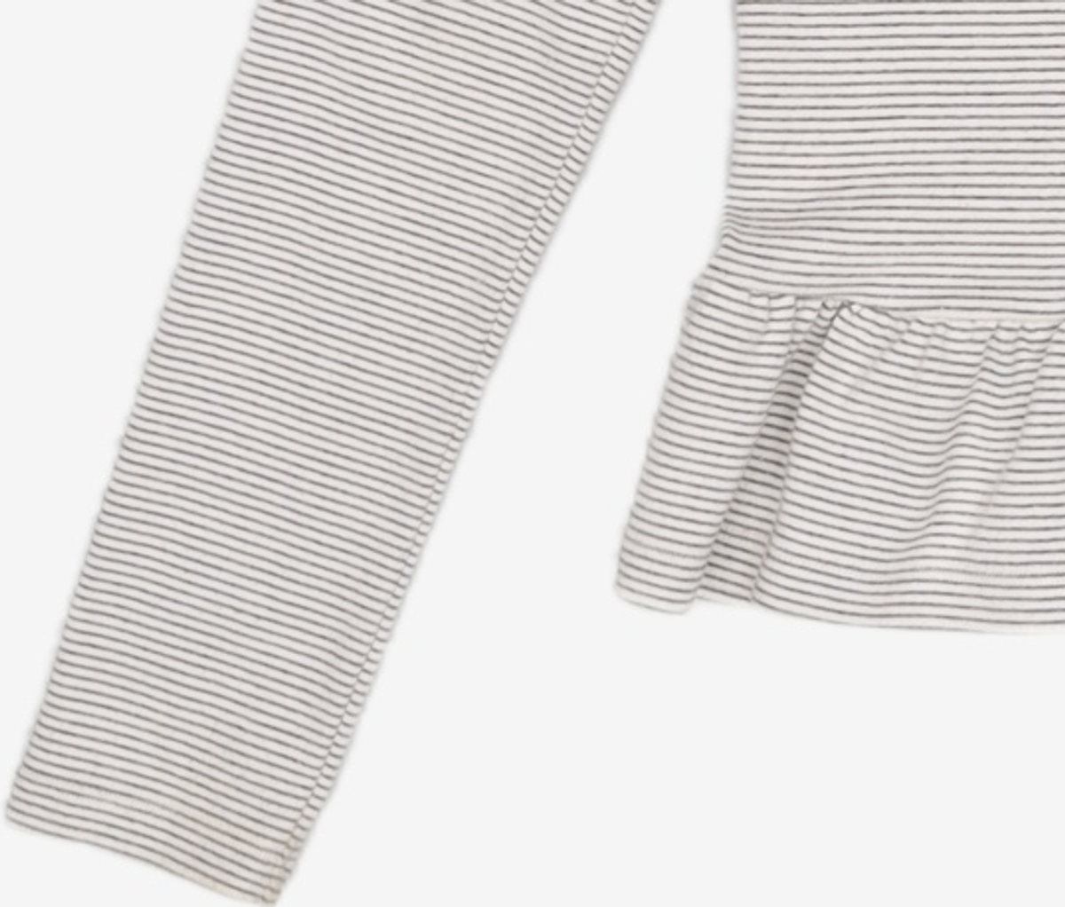 꼬모니노즈(COMONINOZ) W FRILL T-SHIRT [GRAY] FREE