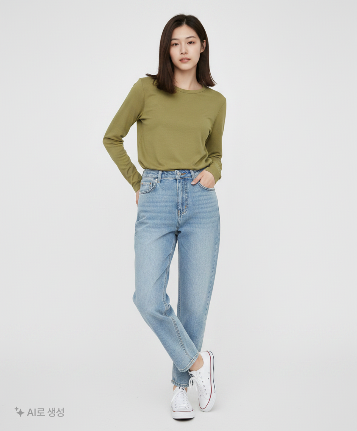 무신사 스탠다드(MUSINSA STANDARD) 긴소매 티셔츠 M
