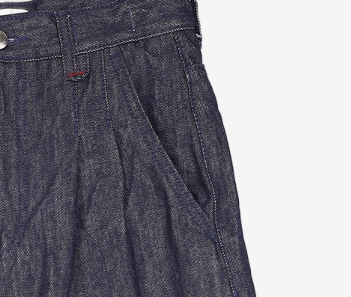포트너스(FOTTNERS) Two Tuck Wide Indigo Jeans S