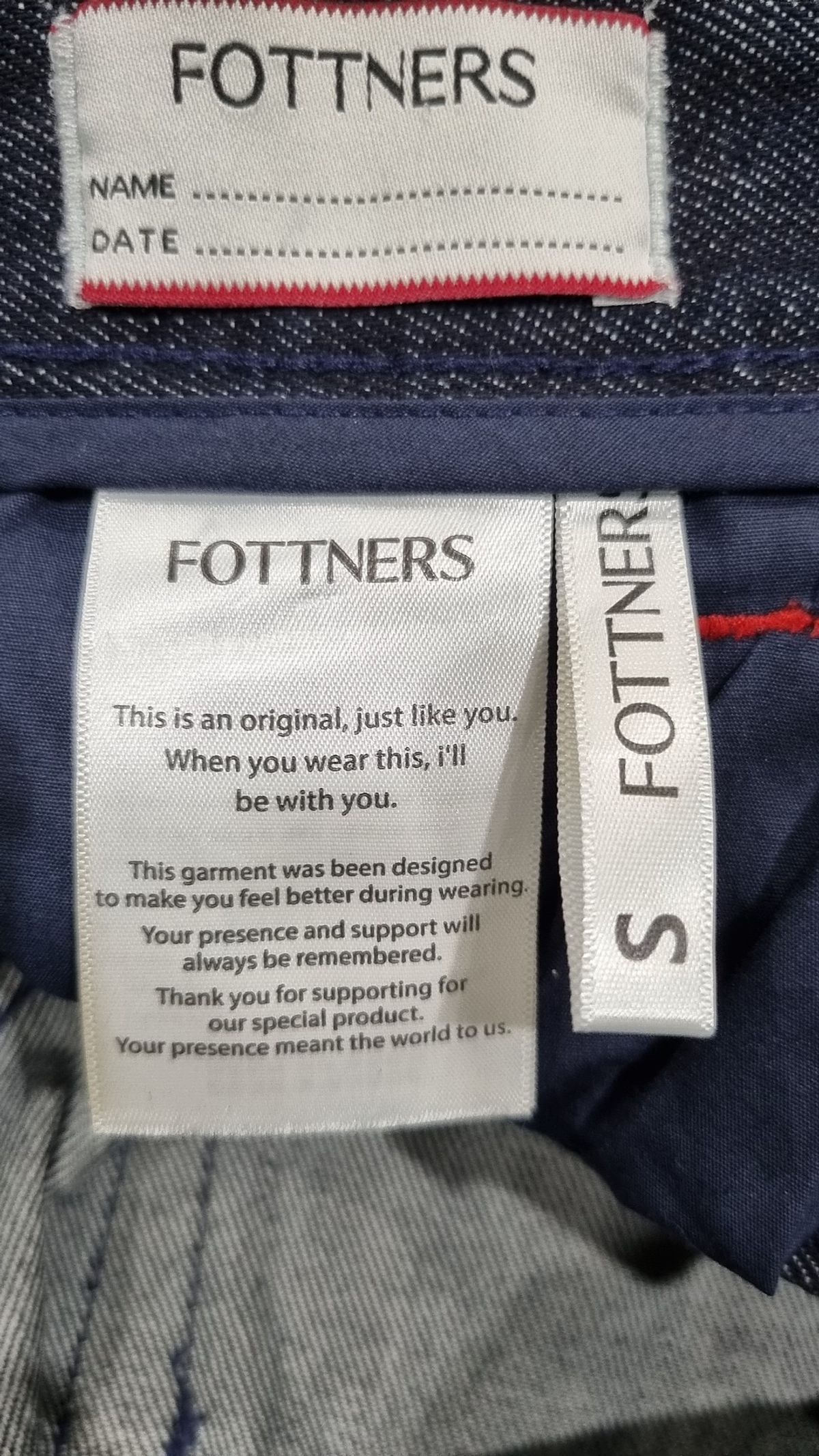 포트너스(FOTTNERS) Two Tuck Wide Indigo Jeans S