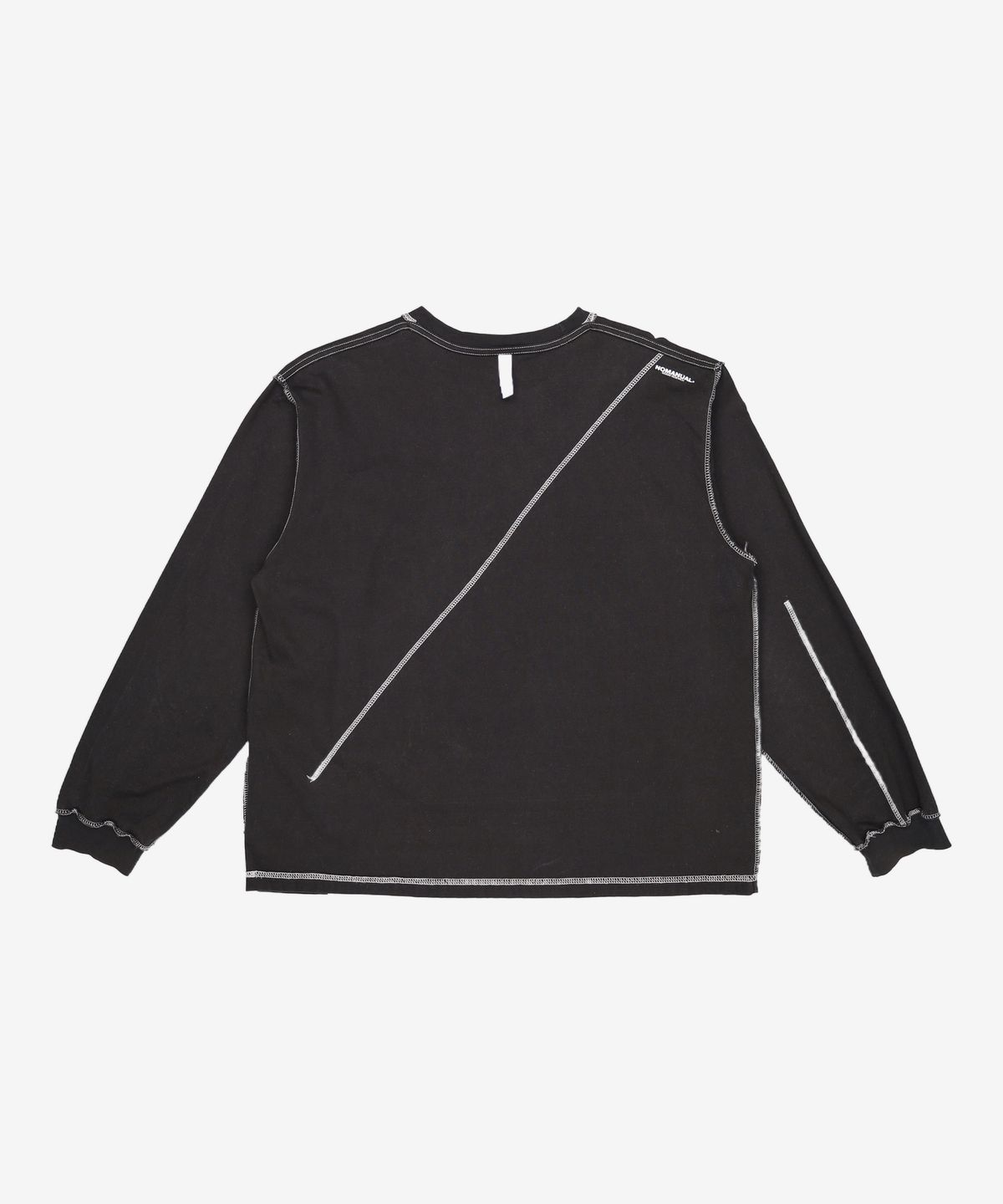 노매뉴얼(NOMANUAL) R.D LONG SLEEVE TEE - BLACK L