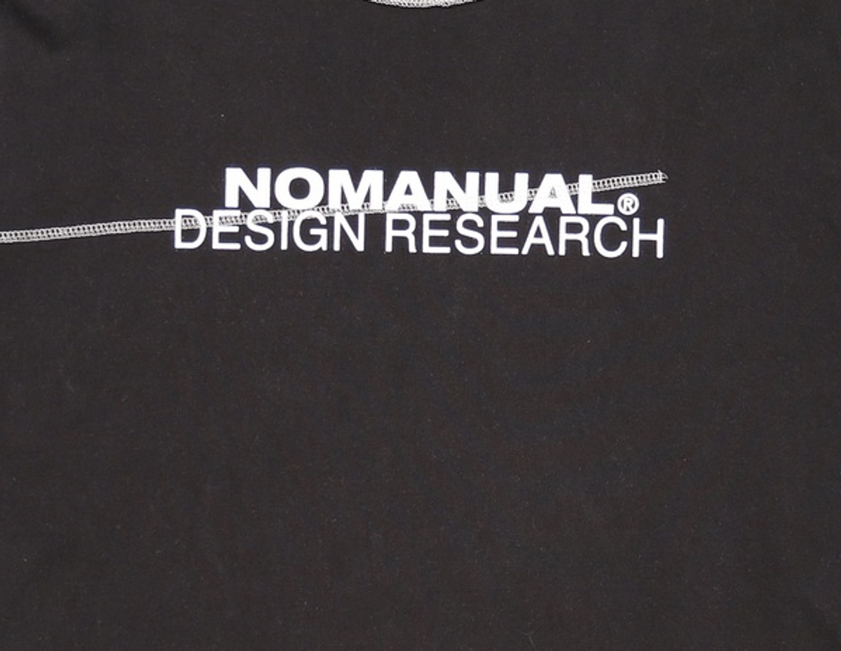 노매뉴얼(NOMANUAL) R.D LONG SLEEVE TEE - BLACK L