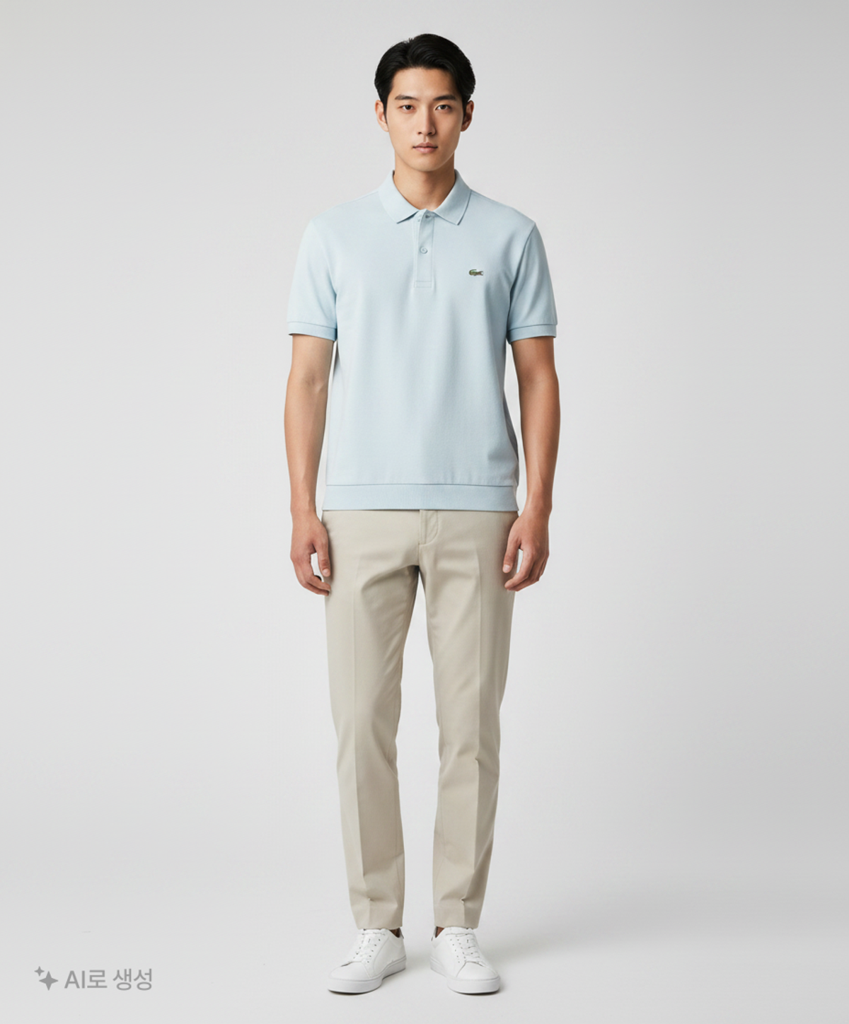 라코스테(LACOSTE) 남성 오픈카라 솔리드 폴로 [민트] 4