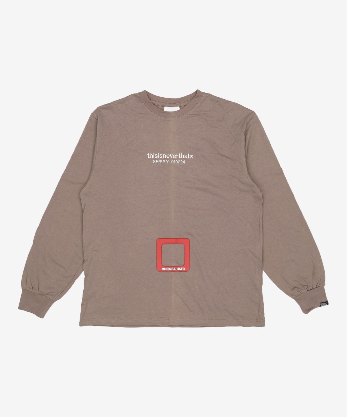 디스이즈네버댓(THISISNEVERTHAT) SE-SP L/S Tee Dark Mocha M