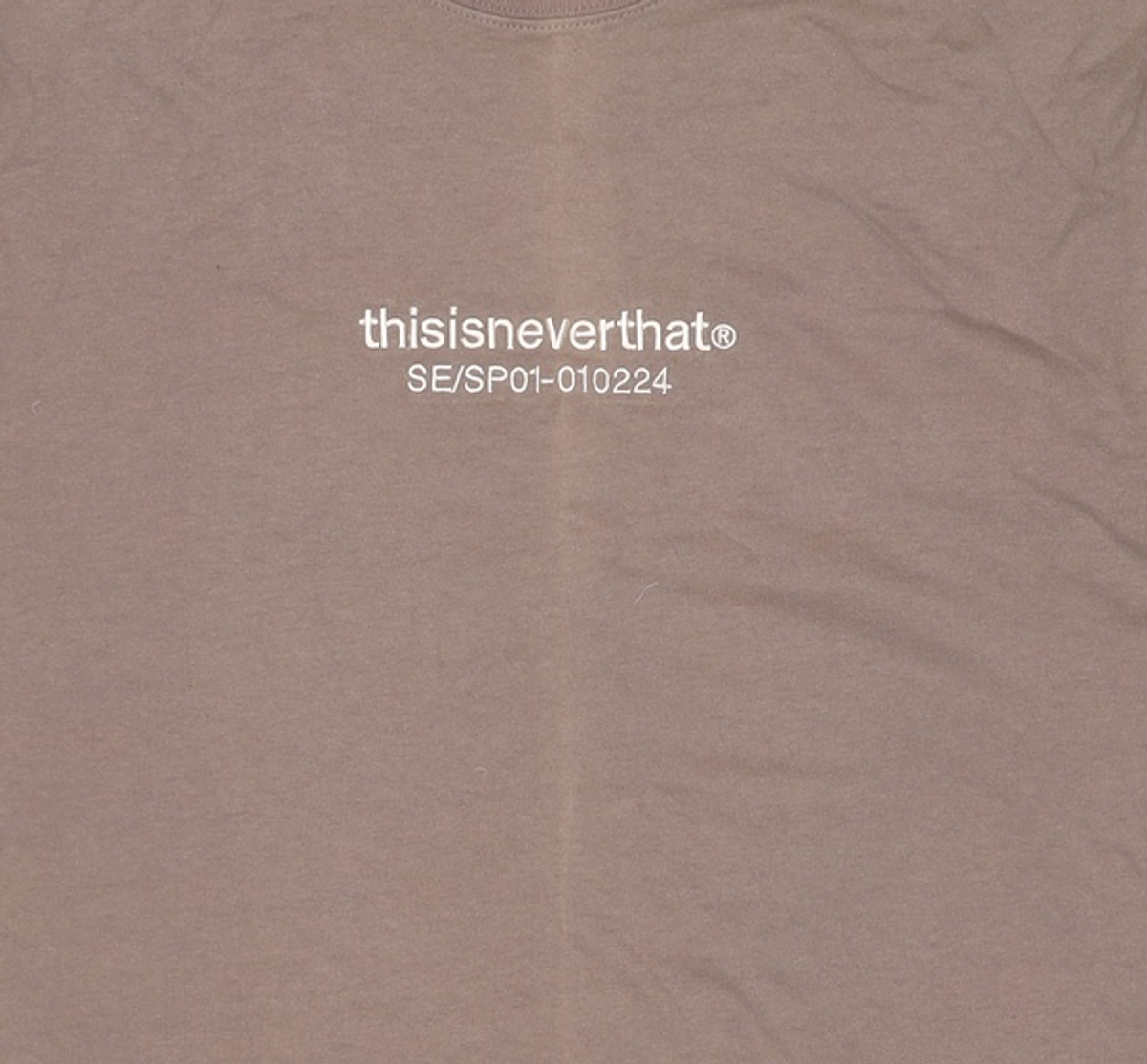 디스이즈네버댓(THISISNEVERTHAT) SE-SP L/S Tee Dark Mocha M