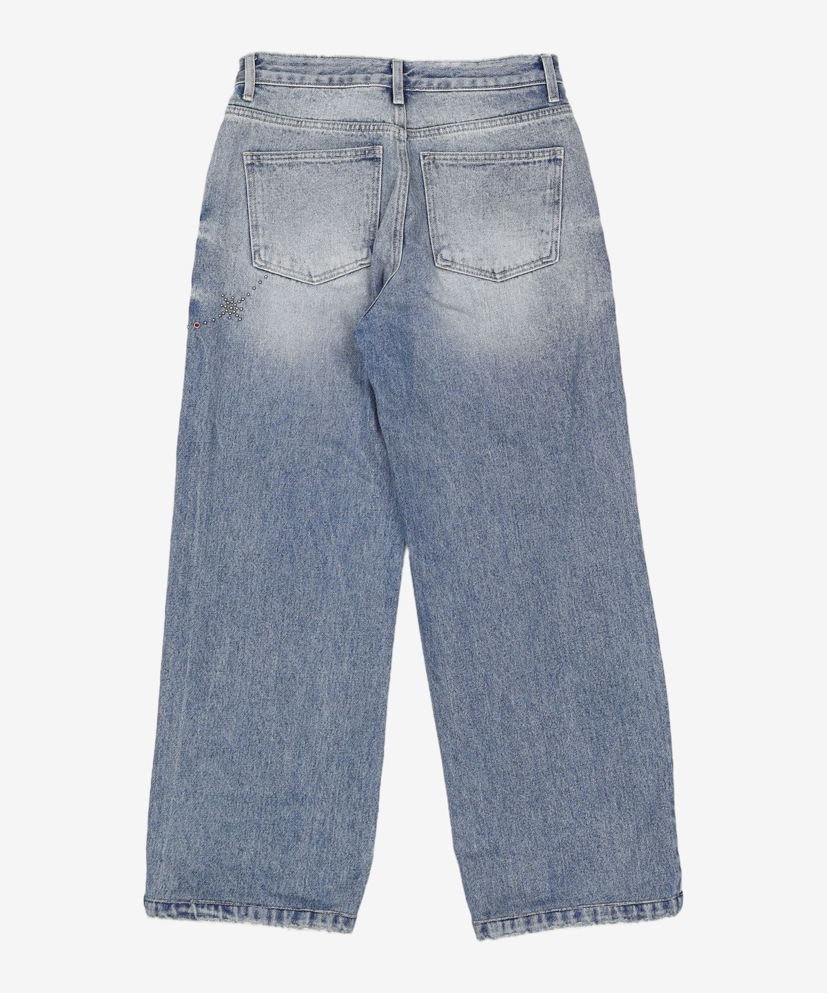 유희(YOUHEE) HOFIX DETAILED DENIM PANTS BLUE S