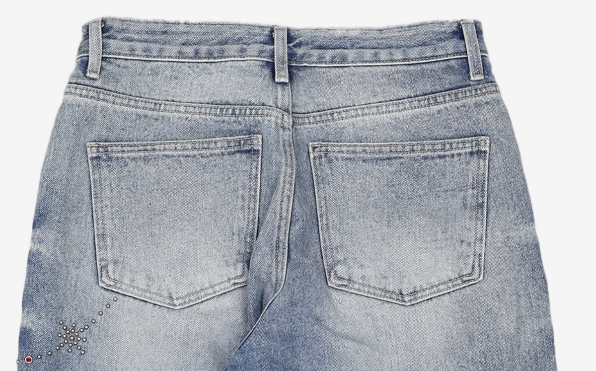유희(YOUHEE) HOFIX DETAILED DENIM PANTS BLUE S