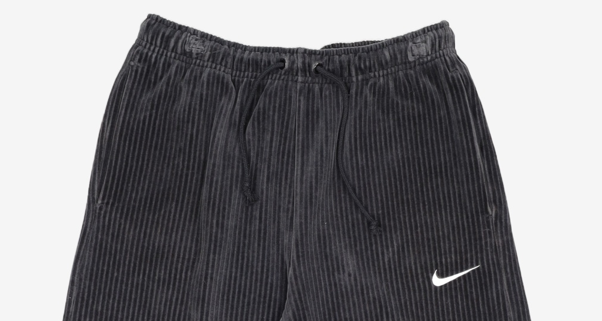 나이키(NIKE) 스포츠웨어 벨루어 와이드 레그 팬츠 W - 블랙:세일 / DQ5922-010 L