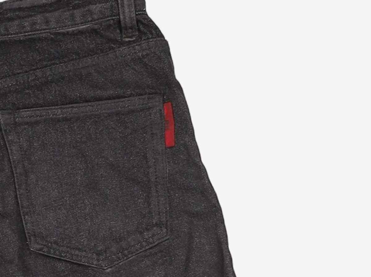 기철(KICHUL) BALLOON FIT DENIM PANTS (BLACK COATED) XXS