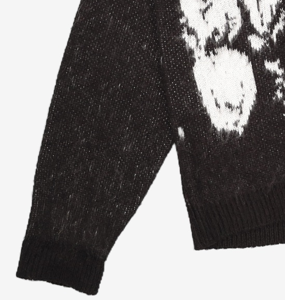 노매뉴얼(NOMANUAL) PPS HAIRY CARDIGAN - BLACK 100