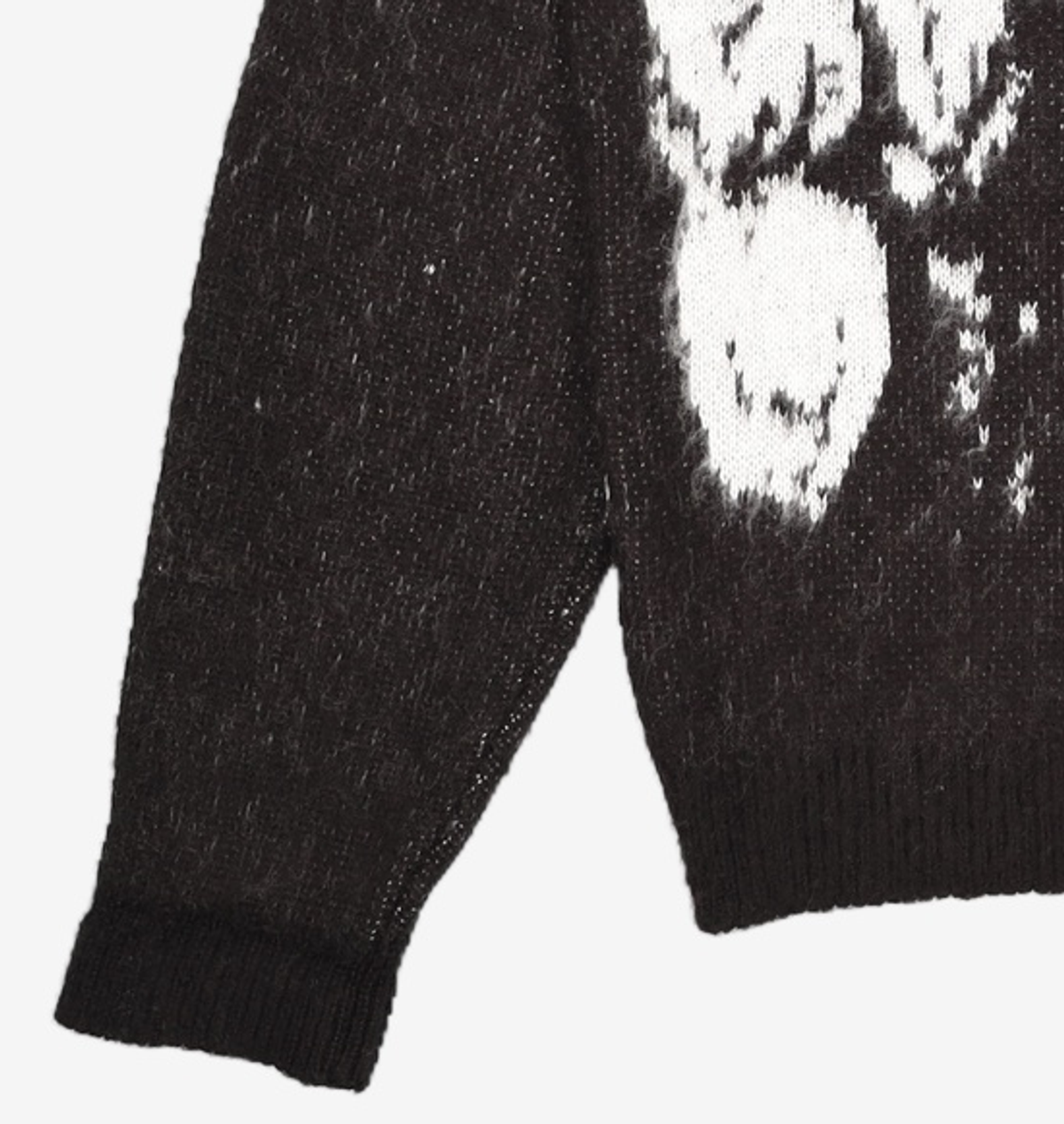 노매뉴얼(NOMANUAL) PPS HAIRY CARDIGAN - BLACK 100