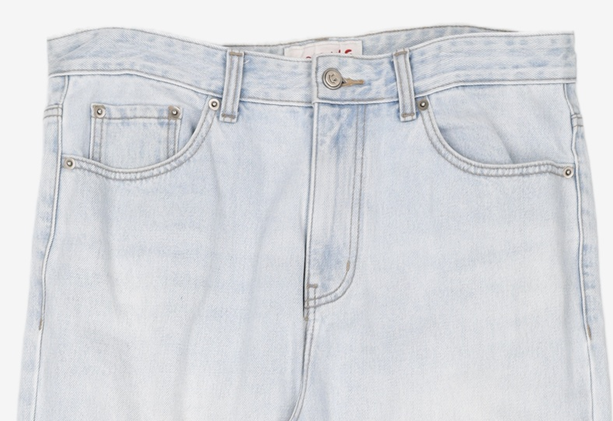 커스텀멜로우(CUSTOMELLOW) sadsmile denim pants_CQPAX21211BUX L